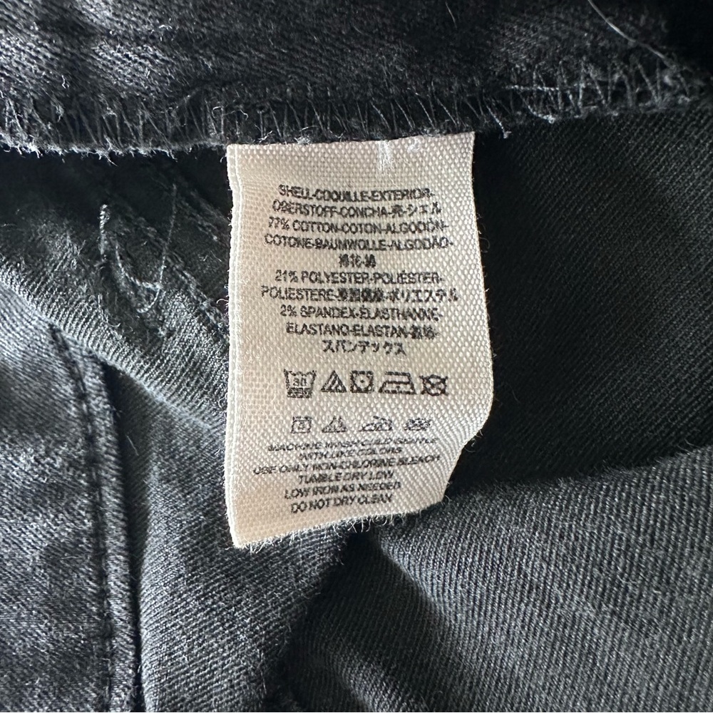 Free People Y2K Black Women's Washed Denim Overalls Stretched Bib Jumpsuit 24 - Picture 9 of 10